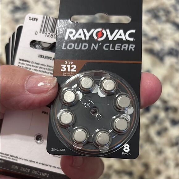 Rayovac Hearing Aid Batteries Size 312 (June 2025) - Picture 1 of 4